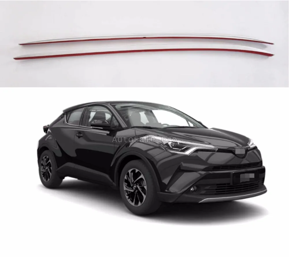 Подходит для Toyota C HR CHR 2017 2018 алюминиевый сплав Серебряная верхняя кровельная