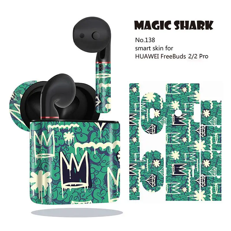 Magic Shark Fashion граффити череп Водонепроницаемый ПВХ без выцветания чехол наклейка