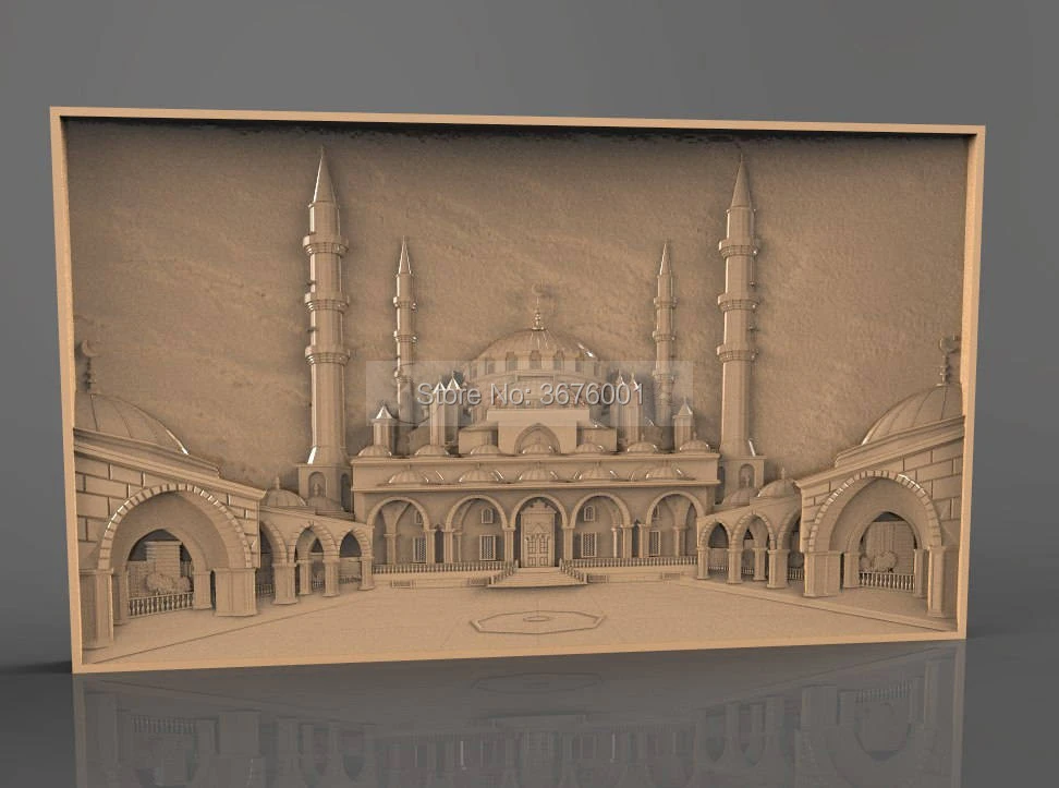 3D STL модель для фрезерного станка с ЧПУ гравировальный станок рельефом Artcam Aspire T0027