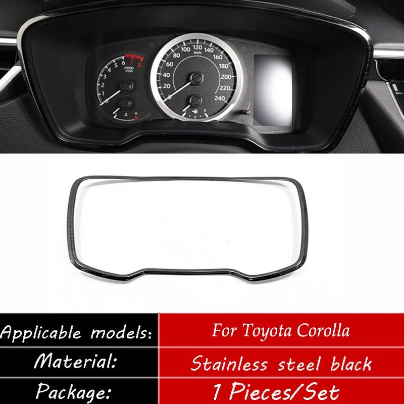 Нержавеющая сталь для Toyota corolla 2019 2020 Автомобильная рамка приборной панели