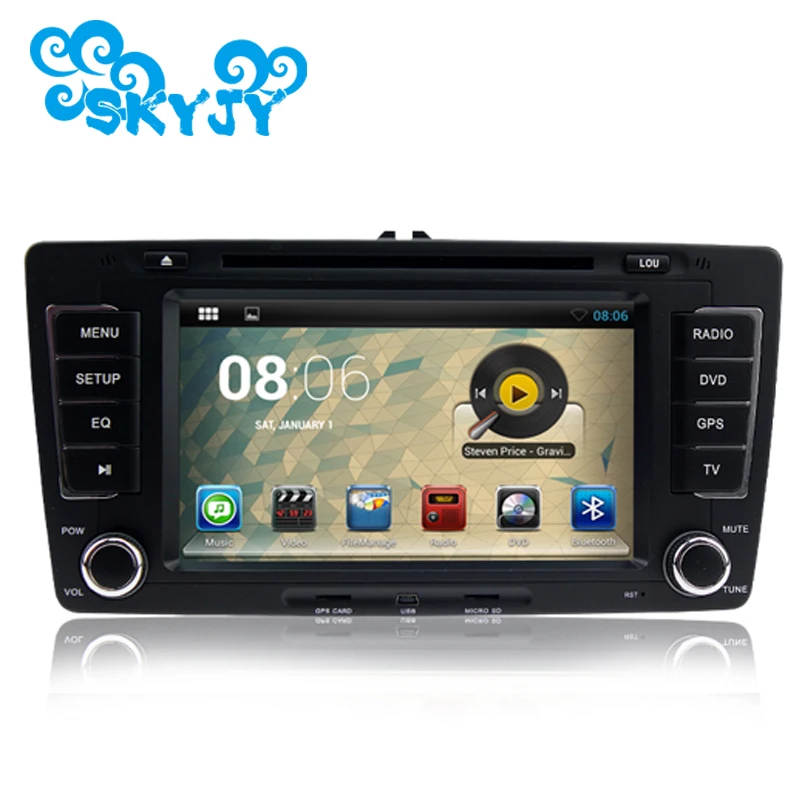 Автомобильный DVD-плеер 2 Din HD Android 8 1 7 дюймов для Skoda Octaiva 2013 Volkswagen с TF-картой ГБ и Canbus