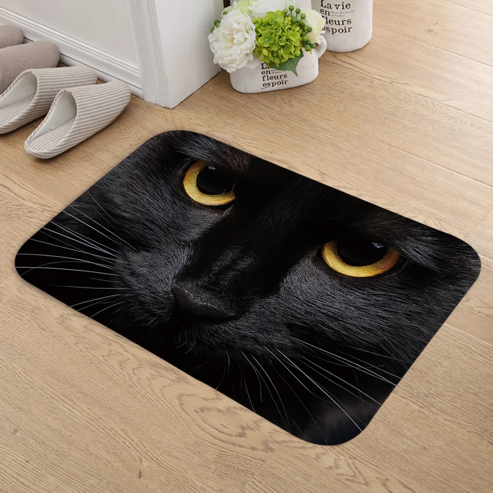 Новое поступление животного 3D дверной коврик с принтом входная дверь фланель
