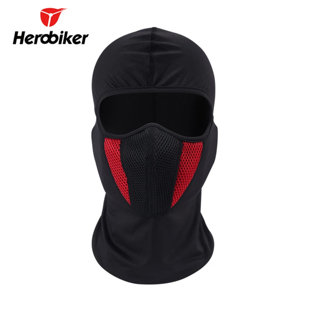 HEROBIKER мотоциклетная маска, маска для лица, Балаклава, маска для всего лица, капот, тушь для ресниц, маска байкера, тушь для ресниц, мото 4 цвета