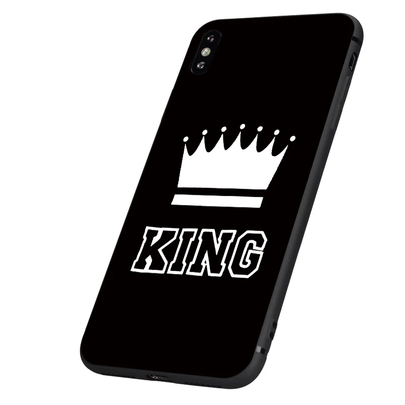 Черный чехол ТПУ для iphone 5 5s se 6 6s 7 8 plus x 10 силиконовый чехол для iphone XR XS 11 pro MAX лучшая мама папа Король Королева друг