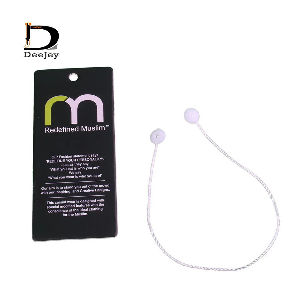 Круглые бирки пряжка застежка кнопка черная или белая для подвешивания шнуры