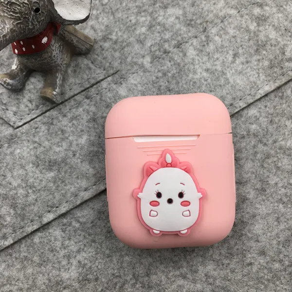 10 Мультяшный Мягкий силиконовый чехол для Airpods, противоударный защитный чехол для наушников, водонепроницаемый чехол для iPhone 7 8, аксессуары для гарнитуры - Цвет: 10