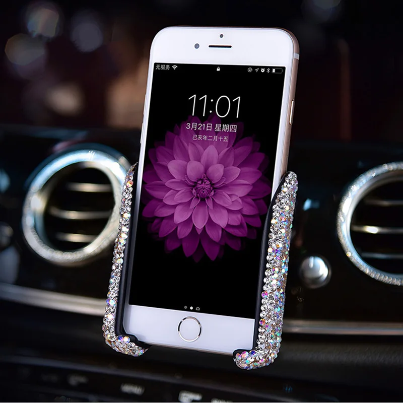 Dual USB Car Charger For Mobile Phone Tablet GPS Fast Charger Crystal Diamond Phone 3 Data Line Wire in Car Cigarette Lighter