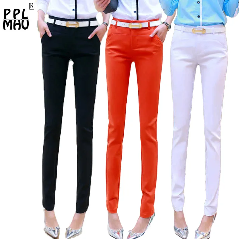 Women's Pencil Large Size Pants 2019 new Casual formal office trousers High-quality Slim Bodycon Pants Elastic Pantalones Mujer