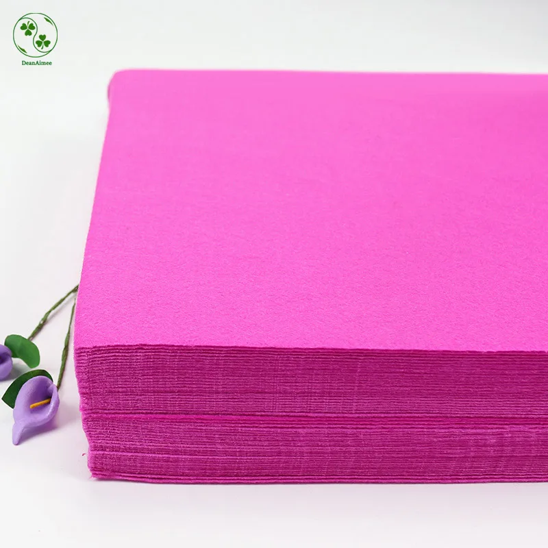 30X30CM чистый пурпурный цвет рукоделие ткани нетканые 1 мм войлочная ткань DIY