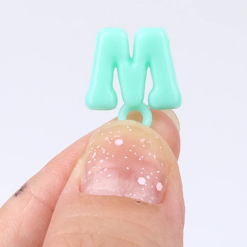 100 шт./лот Случайные Смешанные алфавитные буквы пуговицы пластиковые мини