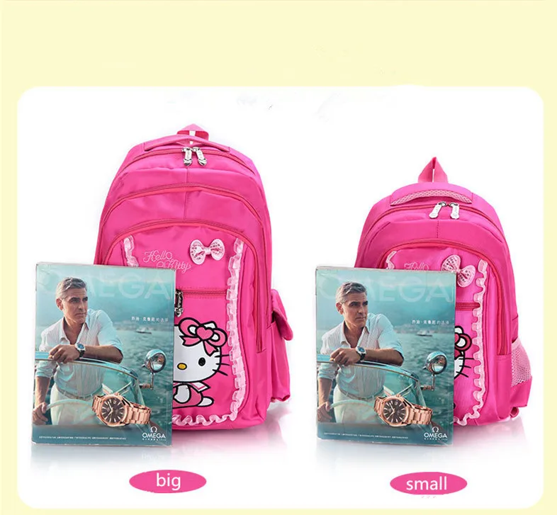 Hello kitty детские школьные сумки набор Mochilas детские рюкзаки с шестью колесами чемодан на колесиках для девочек рюкзак
