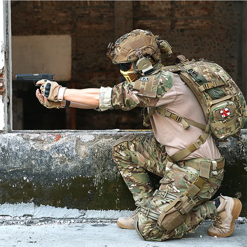G2G3 Tactical Knee pad Elbow for military Airsoft uniform Suits Army tactical combat airsoft equipment | Тематическая одежда и