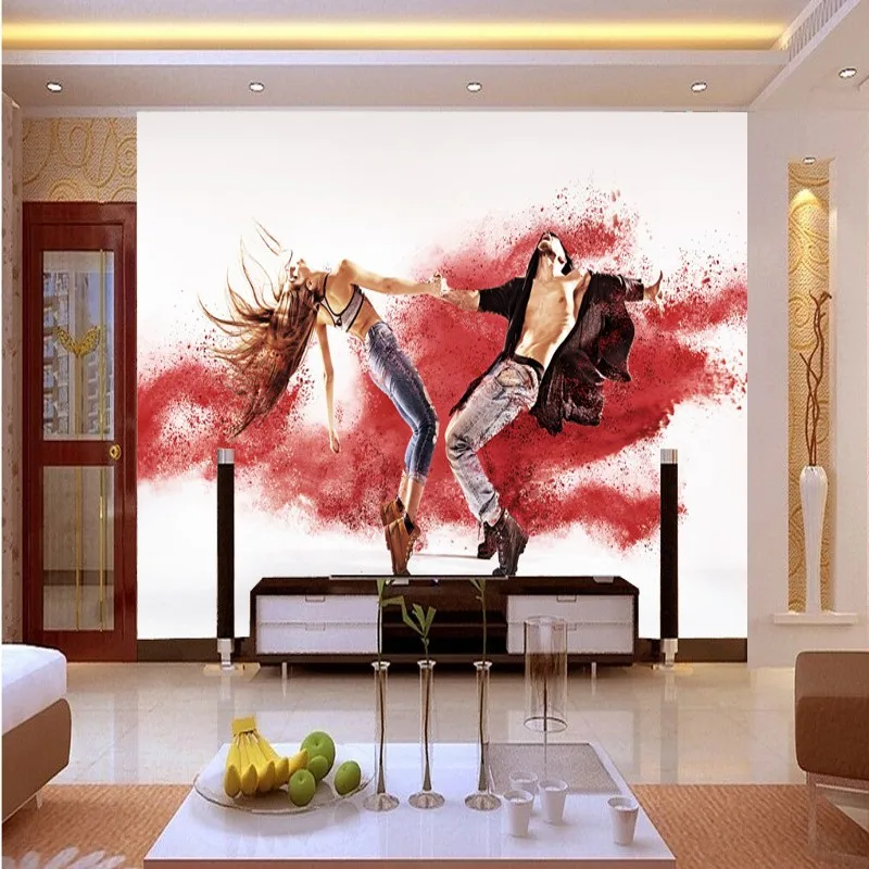Пользовательские 3d росписи современный дизайн Европа молодежи всплеск фон