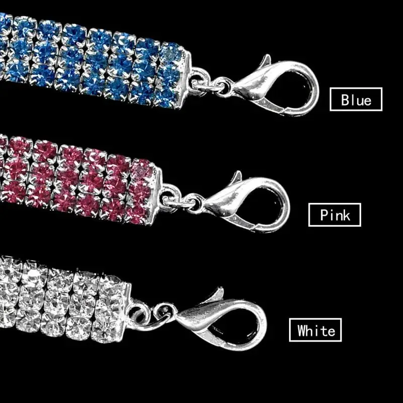 Beautiful Alloy Bling Rhinestone Dog Necklace Collar Pendant for Pet Puppy small dogs party decor