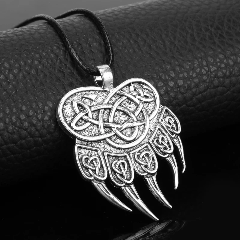 Viking ювелирные изделия Волк Подвеска с когтями ожерелья и подвески для мужчин в