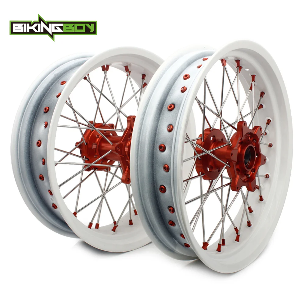 Колеса передние и задние колесные втулки BIKINGBOY 17 дюймов для KTM EXC-F 250 17-19 350 16-19 500 17-18