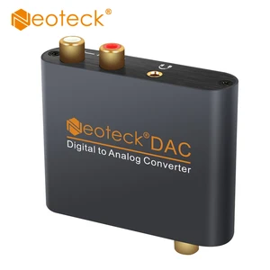 Цифро-аналоговый аудио преобразователь Neoteck DAC оптический коаксиальный Toslink оптоволокно в RCA 3,5 мм разъем DAC аудио для усилителя