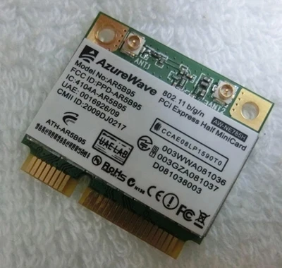 

Original New AzureWave AW-NE785H AR5B95 AR9285 Half Mini PCI-E Wireless WLAN Wifi Card 802.11 B/g/n 150Mbps