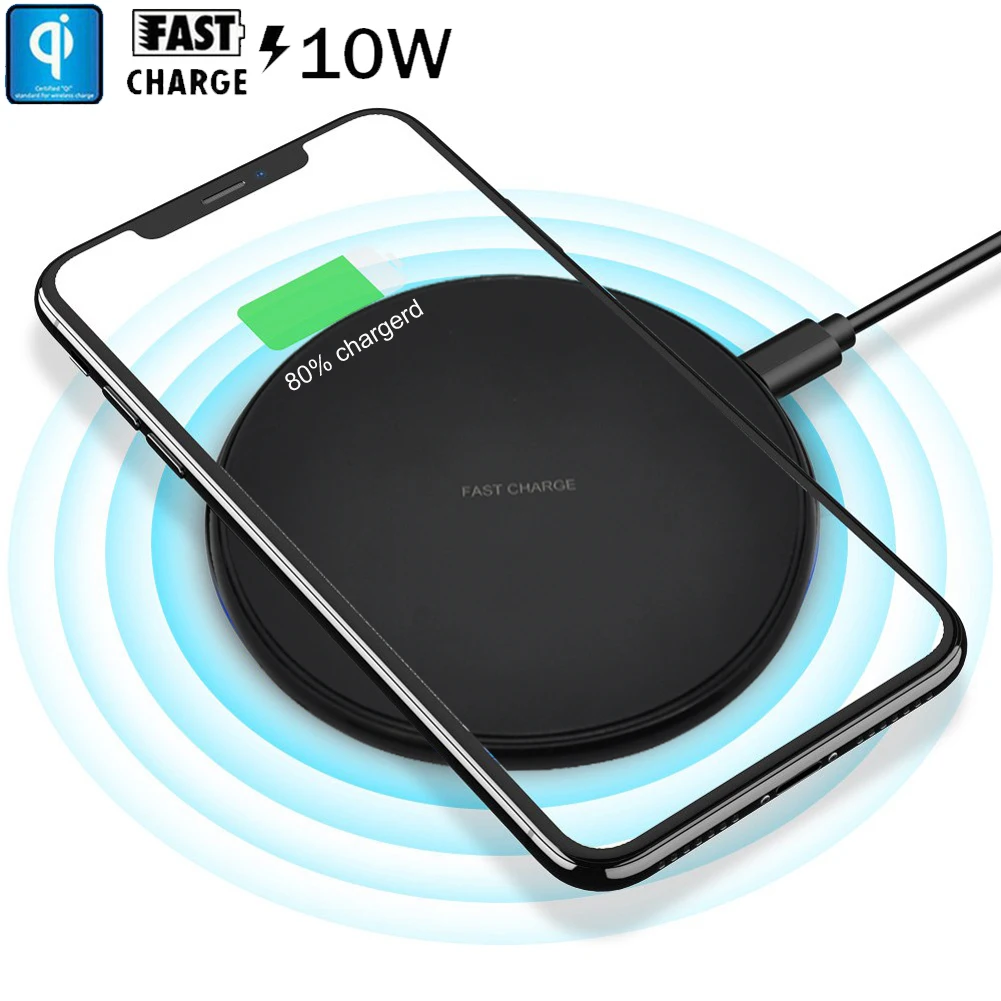 Для huawei P30 Pro/mate 20 Pro/RS Qi Беспроводное зарядное устройство Быстрая зарядка Pad для