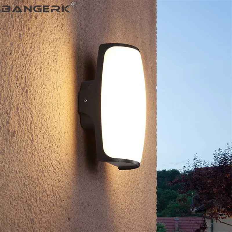 

Aluminium Outdoor Wall Lamp Waterproof 12W LED Porch Light Modern Wall Sconce Lights Garden Aisle Balcony Home Decor Lighting