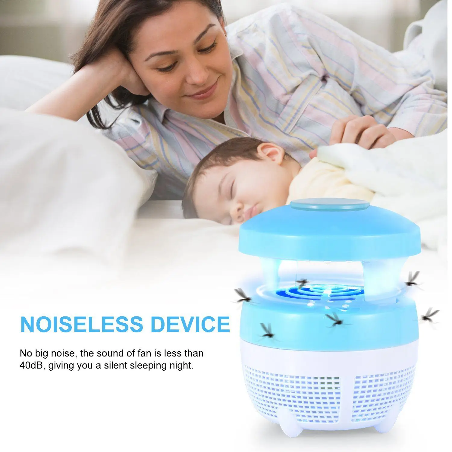 Домашняя электрическая мини лампа убийца комаров USB светодиодный электронный