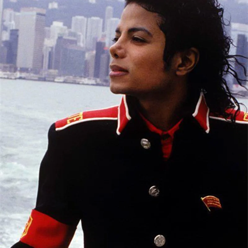 Женский классический костюм Майкла Джексона черная шерстяная куртка в стиле