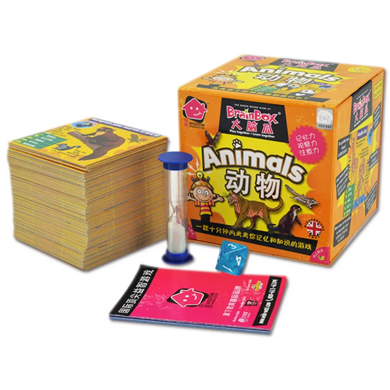 BroinBox: Животные Настольная Игра Смешно Карт Игры Английское Издание Для Детей