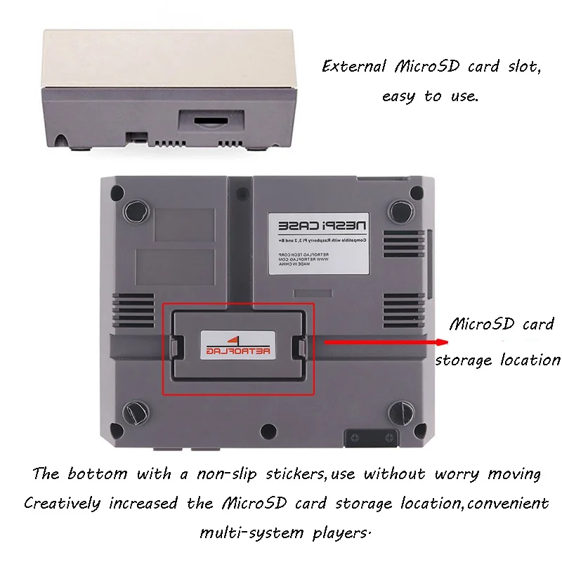 Чехол NESPi+ для Raspberry Pi 3 Model B+ корпус ABS для Raspberry Pi 3 Model B, совместимый с RPI 3 модели B и B