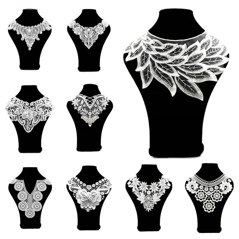 3d полиэстер белый кружевной воротник тканевый для ухода за кожей рукоделия