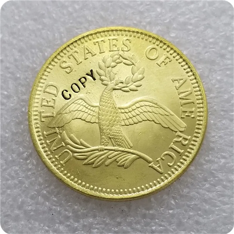 USA 1795 DRAPED BUST 10.00 EAGLE GOLD COIN COPY commemorative coins-replica coins medal collectibles | Дом и сад