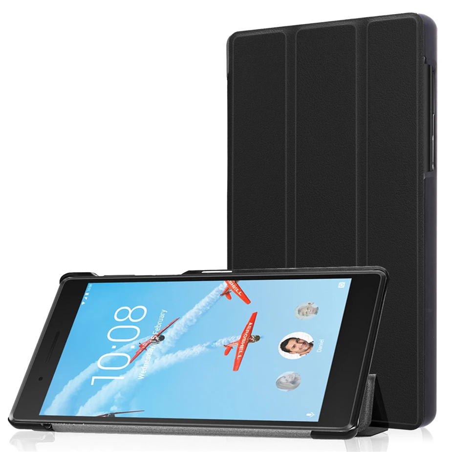 Чехол из ПУ для lenovo Tab4 Tab 4 7 дюймов TB-7504 TB-7504F для lenovo Tab 7 TB-7504X() Smart Cover