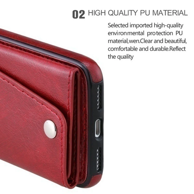 KISSCASE Luxury PU Leather Case For iPhone X XS MAX XR Cases 8 7 6 6s Plus Fundas Coque Card Holder Phone Pouch | Мобильные телефоны