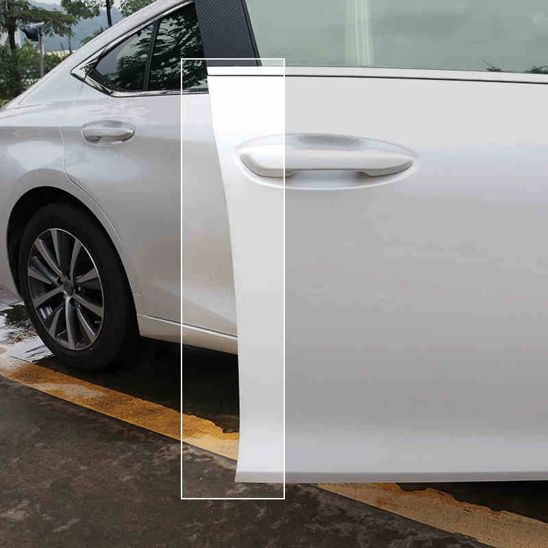 QHCP термополиуретановая наклейка на дверь автомобиля против столкновений клейкая лента невидимая Дверь Защита от царапин аксессуары для Lexus ES200 260 300H 2018