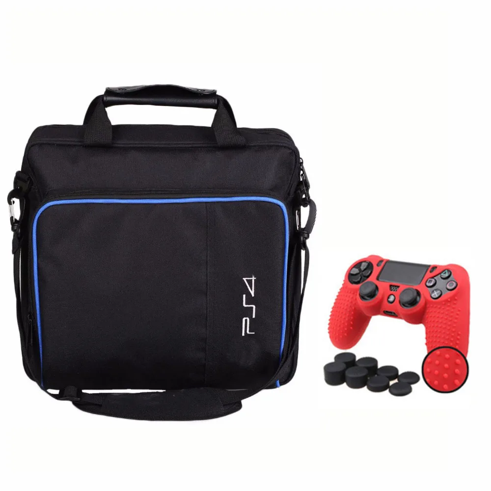Для PS4/PS4 Pro Slim Game Sytem сумка оригинального размера для консоли playstation 4 защитная сумка через плечо Сумка холщовый чехол - Цвет: ps4 and slim E