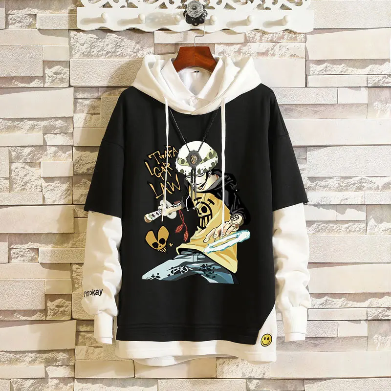 Trafalgar Law B Мужская и Женская толстовка Hoodis аниме, цельный пуловер с капюшоном, толстовка с длинным рукавом, спортивная одежда для косплея, верхняя одежда, пальто, хип-хоп джемпер - Цвет: Trafalgar Law B