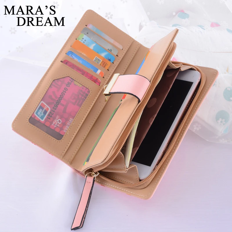 Женский кошелек Mara's Dream с отделением для монет и на молнии подвесная карточка