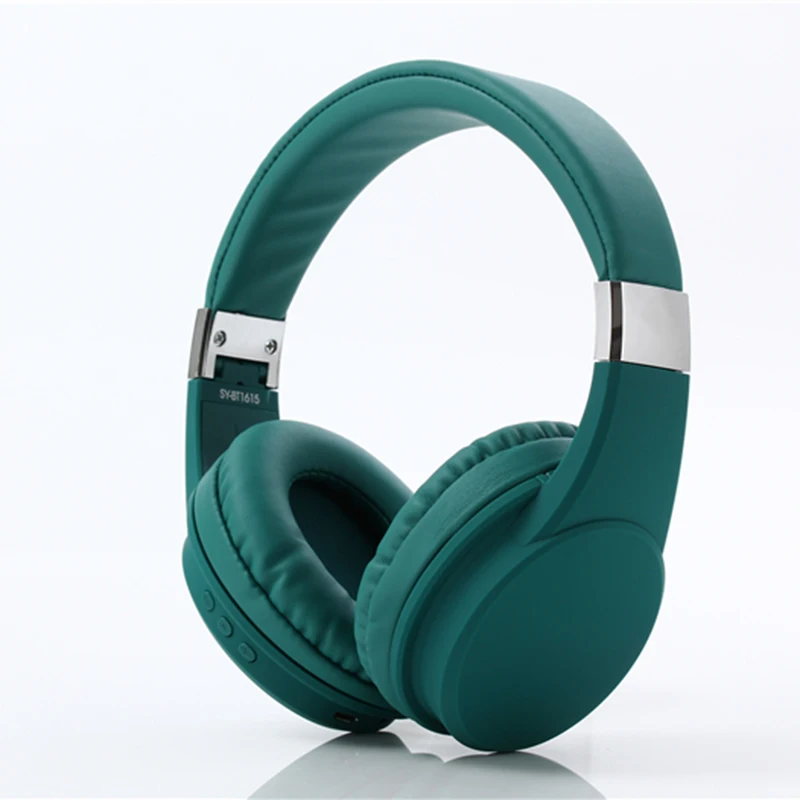 Беспроводные наушники шумоподавления шума стерео Bluetooth наушники, спортивные наушники, геймера auriculares Bluetooth для телефона портативных ПК - Цвет: green