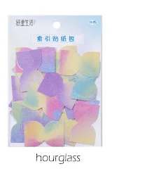 hourglass 45 шт./упак. Kawaii милые Цвет индекс Стикеры дневник маркер планировщик Стикеры s для скрапбукинга, школьные принадлежности пуля журнал sl1861 - Цвет: hourglass