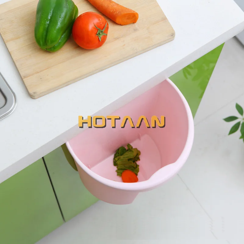 HOTAAN подвесное стоящее кухонное мусорное ведро подвесное дверное шкаф эко ПП простое мусорное ведро 4 вида цветов мусорное ведро коробка для хранения лома 84006
