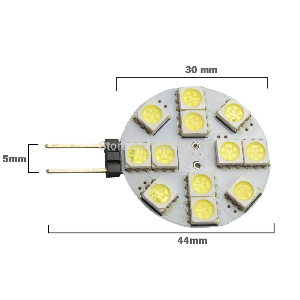 DC 12V G4 светодиодный лампочка 1W 3W 4W 5W 6W 5050 SMD светильник-кукуруза 5050SMD Точечный