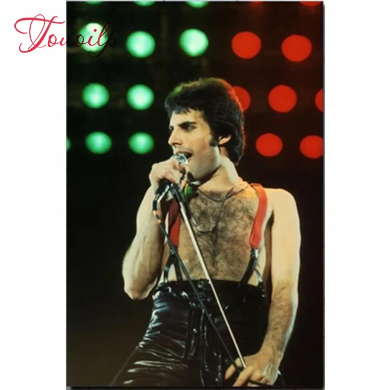 Алмазная живопись вышивка крестиком певец Freddie Mercury музыка звезда алмазная