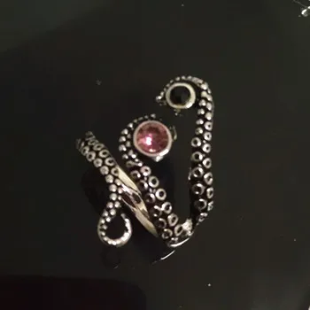 Дропшиппинг щупальца осьминог кольцо соблазнительное в древнем покрытии Черный