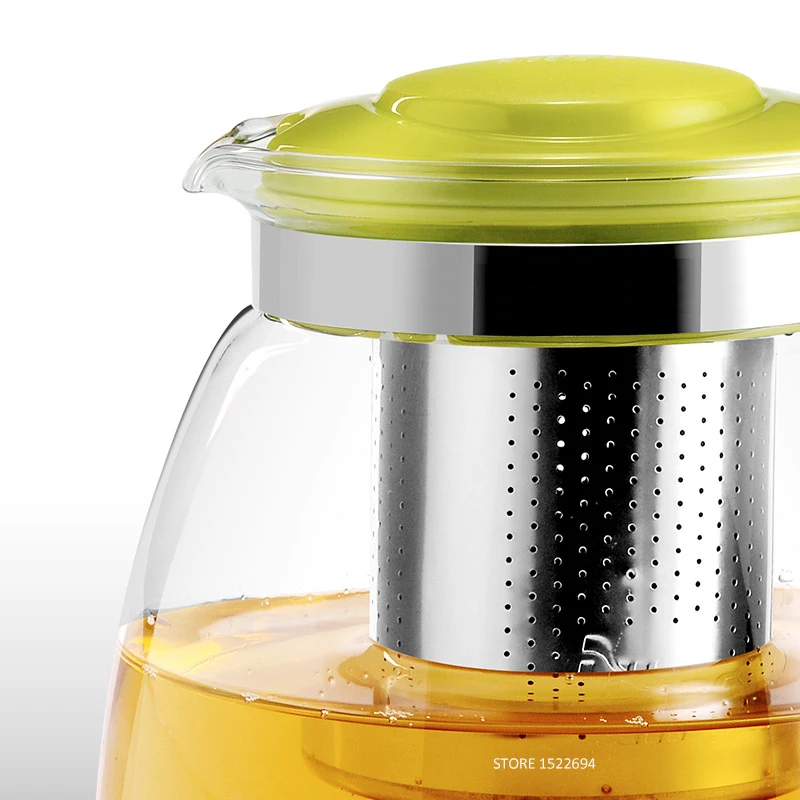 Стеклянный чайник Reinfored 900 мл стеклянный графин с инфузером для процветания и