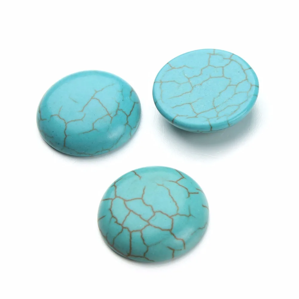 Кабошоны с плоским основанием для скрапбукинга 10 шт./лот 4 30 мм|cabochon beads|turquoise