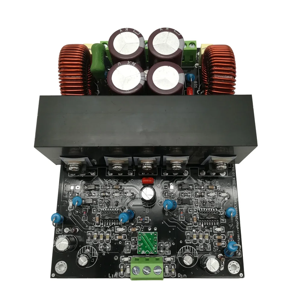 IRS2092 высокая мощность 2*600 Вт/4 Ом 2*300 Вт/8 Ом класса D HiFi стерео усилитель доска Собранный B7-007