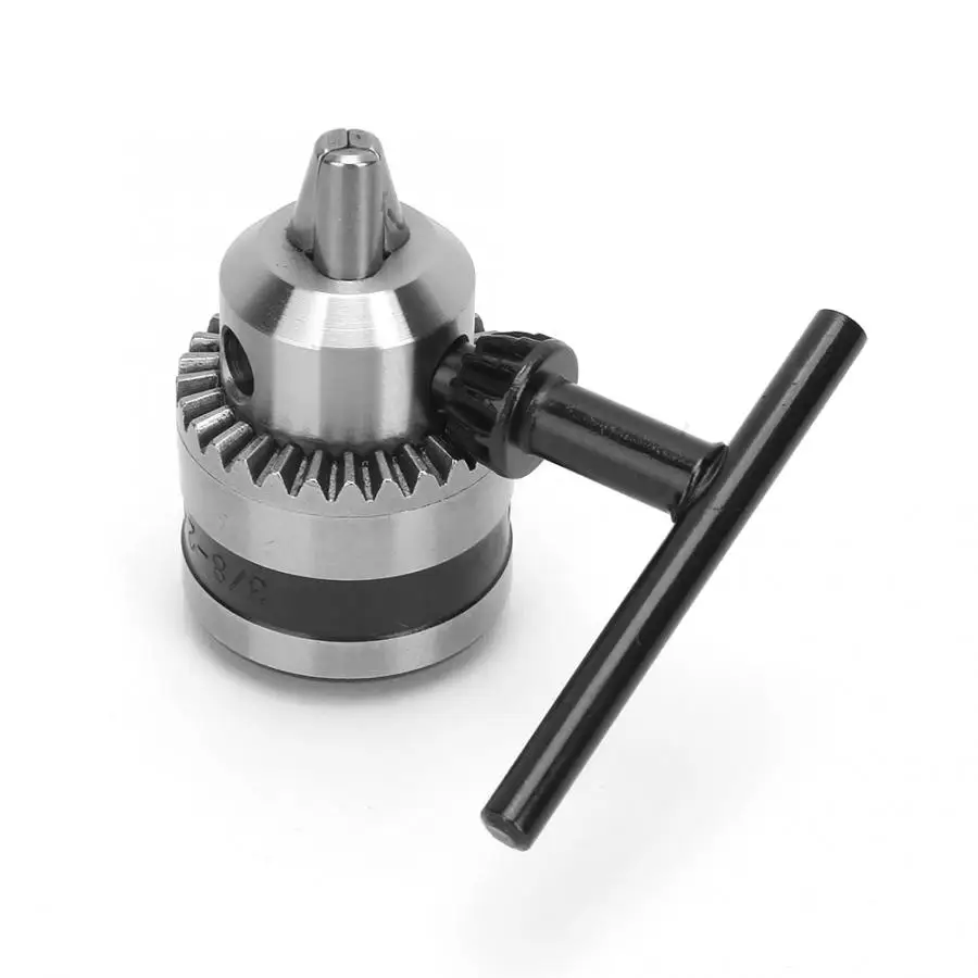 Light Hand Wrench Drill Chuck 0.6-6MM 3/8-24UNF + 1/4 Hex Head 3/8 Thread Extension Rod Conveter | Инструменты
