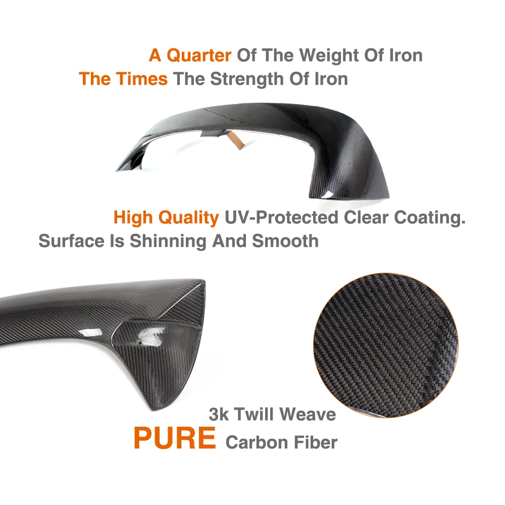 Углеродное волокно задний багажник на крышу автомобиля спойлер крыло для Volkswagen VW