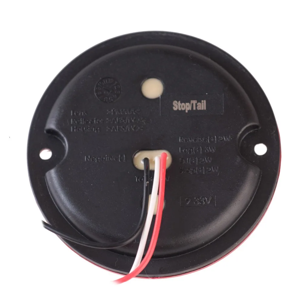 12 V/24 V круглый 95 мм светодиодный грузовик с прицепом Противотуманные огни фонарь заднего хода автомобиля задние тормоза стоп светильник поворота заднего светодиодный светильник s безопасности дорожного движения противотуманная фара ЕЭК