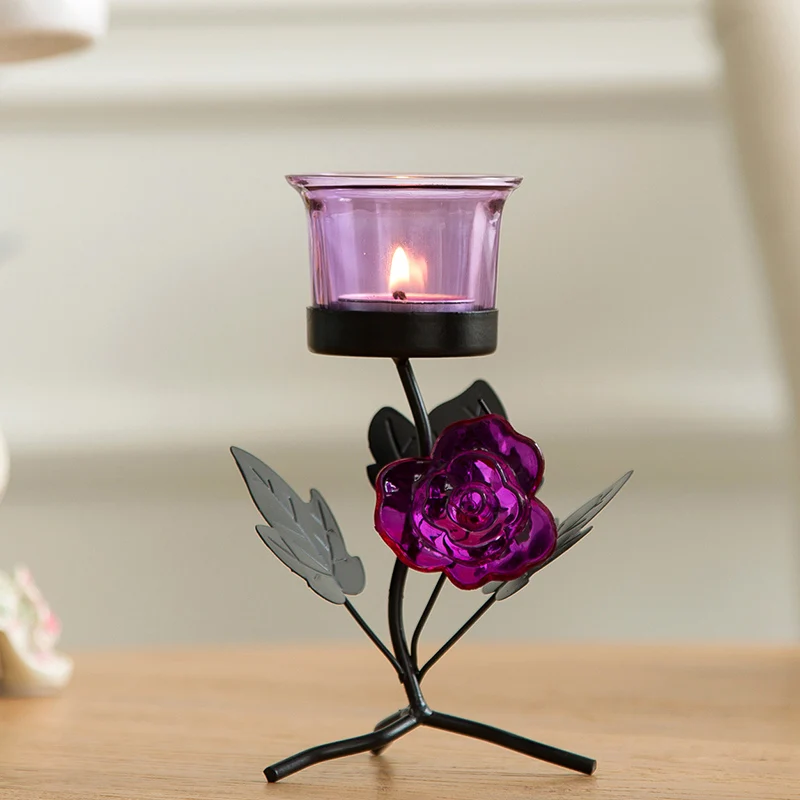 Европейский стиль ретро мебель для дома декоративный подсвечник железные