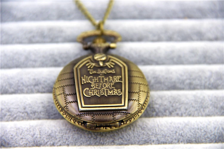 Модные ювелирные изделия винтажные подвески Кошмар перед Рождеством карманные